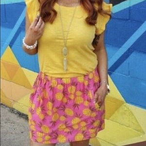 J.Crew Factory Pineapple Pull-On Mini Skirt-XXS